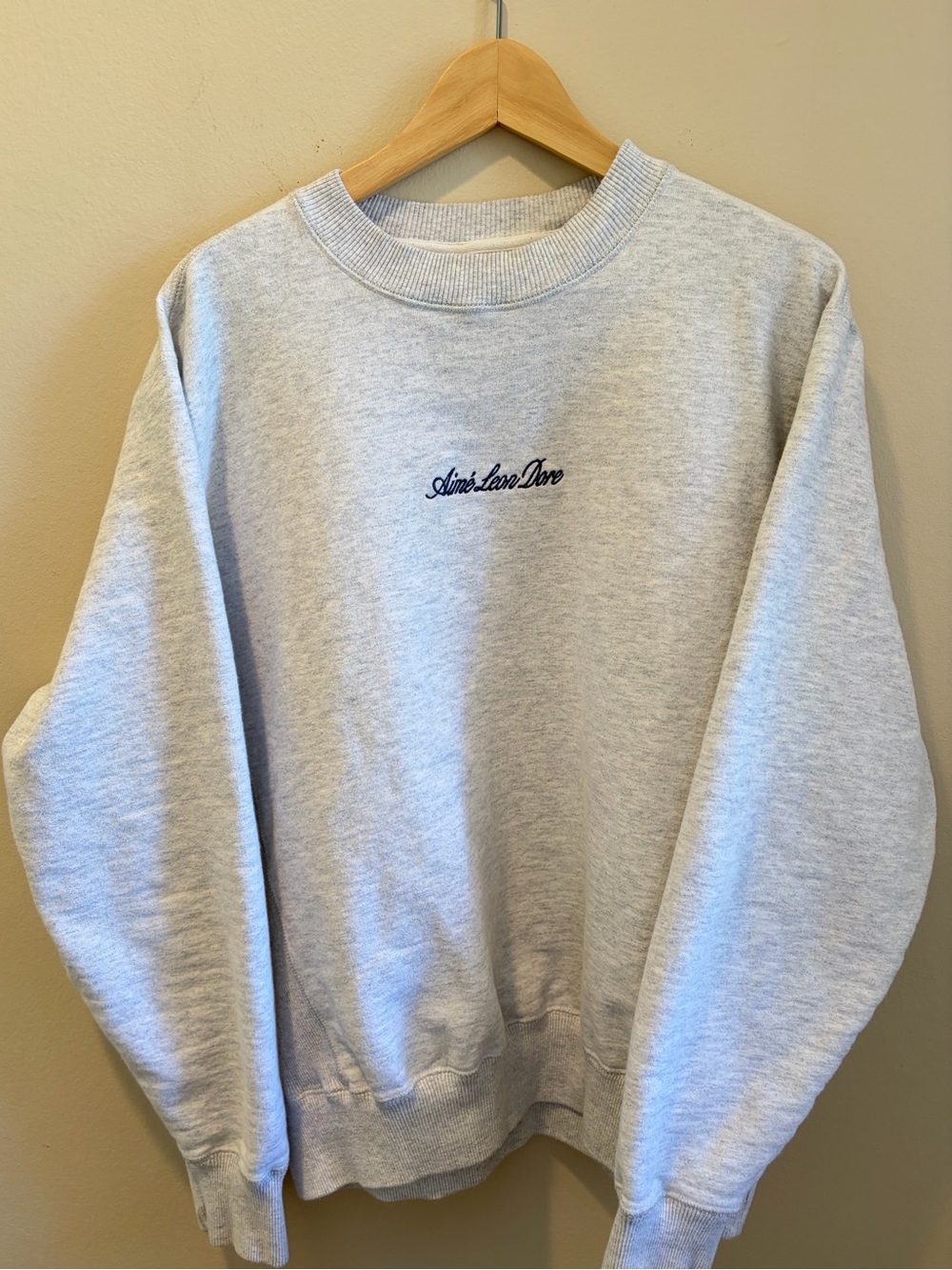 Aimé Leon Dore Crewneck Sweater embroidered Chest logo